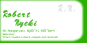 robert nyeki business card